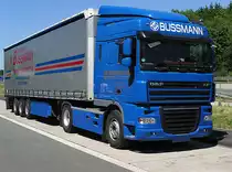 DAF- XF - ohne Typenschild - der Fa. Bussmann auf dem Rastplatz am 19.7.10