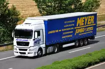 MAN TGX 18.440  Meyer Jumbo , auf der A61 bei Weilerswist, 15.07.2010