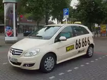 MERCEDES BENZ B-Klasse W245 als Taxi in Marl Kreis Recklinghausen 
am 29/07/2010
