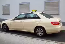 MERCEDES BENZ E-Klasse W212 als Taxi in Herten am 29/07/2010