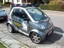 Smart for two Cabrio silber Grau metalic   ist der nicht spritzig DER KLEINE Herten 27/03/10 