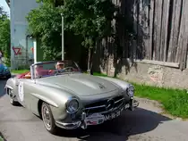 MB-190SL  erreicht mit Startnummer7 anl�sslich der 15e-Vierlanden-Veteran-Rally-2010 sein Tagesetappenziel Waldzell;100629