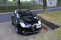 Ein Alfa Romeo MiTo am Sch�tzenplatz in Lehrte, am 27.07.2010