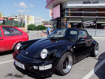 Porsche aus Mnchen bei einem  Boxenstopp  in Ried i.I.; 100731