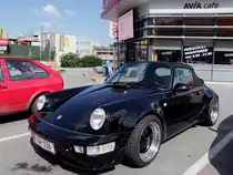 Porsche aus M�nchen bei einem  Boxenstopp  in Ried i.I.; 100731