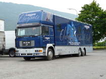 MAN 23.464 Pferetransporter in Biel am 11.07.2010