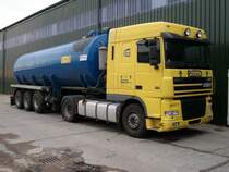 DAF-LKW am Abend vom 02.August 2010 im Industriegelnde von Bergen/Rgen.