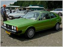 VW Scirocco I TS, 1600 ccm, 85 PS, BJ 1975, gesehen in Prm am 01.08.2010 beim Oldtimertreffen. 