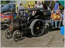 Mit dieser Stra�en-Eisenbahn wurden die Kinder �ber das Gel�nde des Oldtimertreffens gefahren. Pr�m 01.08.2010.