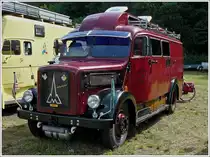 Magirus Deutz S 3500, BJ 1952, 4 Zyl luftgek�hlter Dieselmotor mit Wirbelkammern, Leistung 90 PS / 66 KW bei 2300 U/min, war in Pr�m beim Oldtimertreffen zu sehen. 01.08.2010 