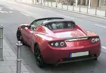 Elektrofahrzeug Tesla Roadster. Aufgenommen: Juli 2010