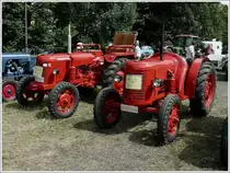 Zwei David Brown standen nebeneinander bei der Oldtimeraustellung in Pr�m am 01.08.2010.