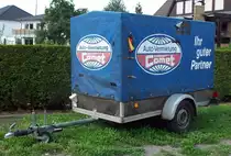 COMET Der einachsige Pritschen Anh�nger von Auto Vermietung mit dem Logo Ihr guter Partner gesehen am 11/08/2010 in RE