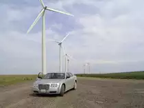 Mit dem Chrysler 300 auf den Horse Heaven Hills. 13.5.07