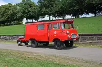 GEW auf Robur LO 1800 A  mit Allradantrieb und CO2-L�schanh�nger vom ehem.Braunkohlekombinat Senftenberg, Baujahr 1964