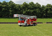 Nagelneues Drehleiterfahrzeug Magirus auf IVECO-Fahrgestell, Leipzig 13.06.2010