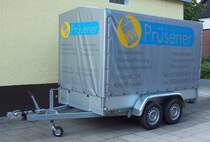 Doppelachsen Pritschenplanen PKW Anhnger PRSENER in Herten 14/08/2010