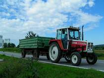 STEYR 8080Turbo ist im Weinviertel unterwegs;100809