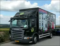 Scania P310 mit Kastenaufbau aufgenommen am 13.08.2010.