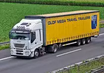 Iveco Stralis 430  Bieber  auf der A61 bei Rheinbach - 13.08.2010