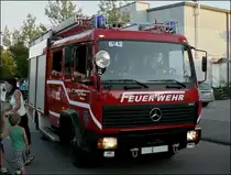 Mercedes Benz 814 der freiwillligen Feuerwehr F�hren, aufgenommen am 21.08.2010. 