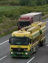 Mercedes Actros H�ngerzug auf der A2 bei Lehrte am 18.06.2010