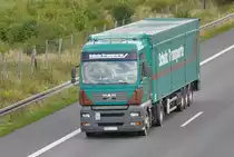MAN Sattelzug auf der A2, bei Lehrte, am 24.08.10