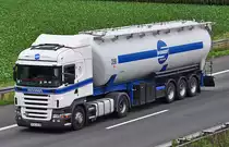 Scania R 420 Tanksattel auf der A61 bei Rheinbach - 13.08.2010