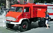 Unimog Ger�tewagen der Feuerwehr Kommern - 07.08.2010 in Kommern.