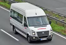 Volkswagen Crafter  Lobbe  auf der A61 bei Rheinbach - 13.08.2010