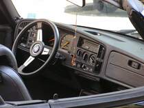 So sieht aus den Interieur einem Saab 9-3 Cabriolet. Gesehen: Juli 2010.