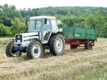 Lamborghini 854 DT mit einer Getreidefuhre, August 2010
