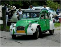 2 CV bei der Abfahrt von der Toutschemillen am 28.08.2010.