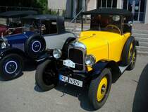 Citroen Cabrio, Baujahr 1922, 4-Zyl.Motor mit 856ccm und 11PS,
Oldtimertreffen Gundelfingen/Brsg. Juni 2010