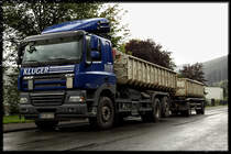 Kleiner DAF ganz gro! DAF CF85.510 von KLUGER ENTSORGUNG aus Plettenberg. (29.08.2010)