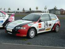 Honda Civic steht auf dem Ausstellungsgel�nde des 2. Fuldaer Autotages