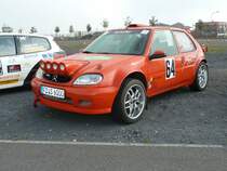 Citroen Saxo VTS 1.6 steht auf dem Ausstellungsgel�nde des 2. Fuldaer Autotages