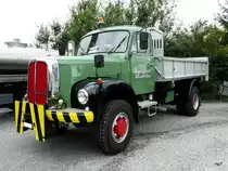 Ein Saurer 5DM Kipper am Saurer Oldtimer Treff in Niederbipp am 28.08.2010