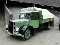 Ein Saurer Transporter am Saurer Oldtimer Treff in Niederbipp am 28.08.2010