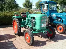 Fahr D 90 H ausgestellt bei der 2. Traktorenausstellung  Ahle Bulldogge us Angeschbach oh Lannehuse  am 05.09.2010 in Angersbach 