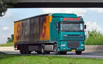 DAF XF  Spedlog  auf der A61 bei Heimerzheim - 31.08.2010