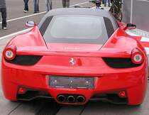 Ferrari 458 Italia als Safety Car bei Ferrari Racing Days 2010 Budapest(September).