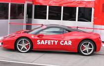 Ferrari 458 Italia als Safety Car bei Ferrari Racing Days 2010 Budapest(September).