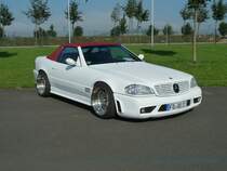 Mercedes Benz R 129 Coupe steht beim 2. Fuldaer Autotag, September 2010