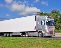 Scania R 500 auf der A61 bei Heimerzheim - 31.08.2010