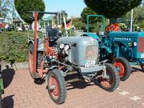 Eicher, Bj. 1961, 15 PS, pr�sentiert bei der 2. Traktorenausstellung  Ahle Bulldogge us Angeschbach oh Lannehuse  am 05.09.2010 in Angersbach 