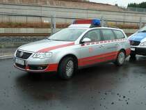 VW Passat als Unfallhilfsfahrzeug der DB AG am Bahnhof Neuhof, September 2010