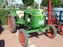 Deutz F1l612/53, Bj. 1956, pr�sentiert bei der 2. Traktorenausstellung  Ahle Bulldogge us Angeschbach oh Lannehuse  am 05.09.2010 in Angersbach 