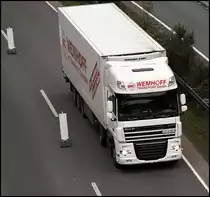 DAF XF105.460SCC  SuperSpaceCab  von WEMHOFF Transport.