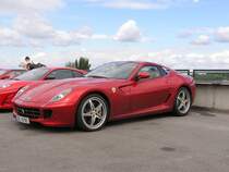 Seitenansicht, Ferrari 599GTB auf dem Hungaroring Paddock. Ferrari Racing Days 2010, Budapest, dritten September